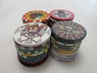 40 Casino Gaming Poker Chip Lot Las Vegas  1 New   Used Chipco Paulson Clay 