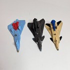 Vintage Kenner Mega Force 1989 Die Cast Micro Military 3 Jets W missile Acc 