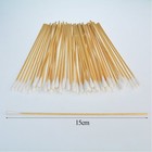 500 Pcs Swabs Cotton Sticks  6 Inches Cleaning Sterile Sticks With Wooden Han   