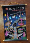 Rare Vintage Banner 1970 Osaka Japan Expo Scroll 18 X 13 B45