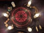 Witch Altar Pentagram 10   Wooden Magic Plaque  Wheel Of The Year  Pagan Altar