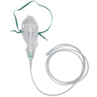 Basic Elongated Adult Oxygen Mask  N e b  Cup  22mm Connector  7  Tubing- 2 Pack
