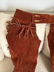 Suede Leather Chaps Vintage Western Cowboy Ranch Riding Horses Horse Riding Gear