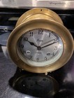 Chelsea Boston Shipstrike Brass Ship   s Bell Clock Untested
