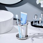 Toothbrush   Toothpaste Holder For Bathroom Countertop  Metal Electric