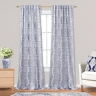 Curtains 84 Inch Length 2 Panels Set 52 w X 84 l  pack Of 2  Navy Blue