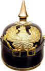 Medieval Replicas Imperial German Spiked Pickelhaube Black Leather Helmet