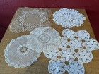 Vintage Doilies Crochet Doilies Farmhouse Shabby Chic French Country Lot Of 5