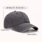 Vintage Washed Cotton Baseball Cap Classic Adjustable Hat Unisex Casual Style