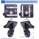 Replacement Luggage Wheel Repair Suitcase Bag Parts Spinner Wheels Casters A Pai