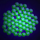 Vintage Uranium Green Glass Uv Glowing Peewee Marbles Large Lot Of 58