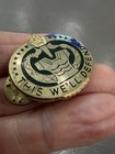 Vintage Military Army Drill Sergeant  this We ll Defend  Pin Pinback Medal