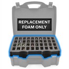 Casematix Custom Replacement Foam For Sdo16 Miniature Carrying Case - 3 Layers
