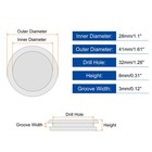 24pcs Single Sided Rubber Grommets 1-2 8   32mm  Drill Hole  1   28mm  Id