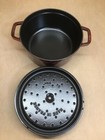 Staub Cast Iron 4-qt Round Cocotte - Grenadine  Made In France