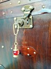 Rustic Wooden Treasure Chest Handmade Decorative Storage Trunk