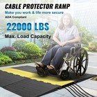 Uimoso 5-channel Cable Protector Ramp  22000 Lbs Load  Ada-compliant Wire Cover