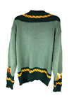 Vintage Miller s Green Equestrian Horse Western Cardigan Sweater Women s Large
