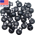 25 Pcs Adjustable Ball Cord Lock Round Toggle Stopper Cord Stop Rope Toggle Spri