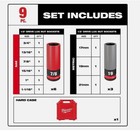 Milwaukee Lug Nut Wheel Socket Set Shockwave 1 2  Sae   Metric 9 Pc 49-66-7832 