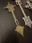 4 Ethiopian Orthodox Hand Crosses  m  sq  l   Collectible Blessing Crosses