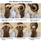 7 Pcs Bird Nest Magic Hair Clip Expandable Ponytail Holder Hair Accessories