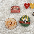 Vintage Mcdonalds Employee Pin Lot 6 Piece Arch Deluxe Ronald Halloween M Team
