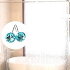 12 Pcs Bling Rhinestones Shower Curtain Hooks Bathroom Rolling Hooks