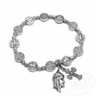 Saint St Benedict Medal Jesus Face Image Cross Charm Bracelet Pulsera San Benito