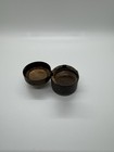 Antique Brass And Glass Ink Well