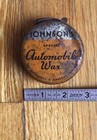 Antique Johnson s Special Automobile Airplane Wax  Tin Litho Cleaner Polish Can