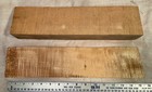2 Two Aged Tonewood Maple Violin Neck Blocks For Luthiers