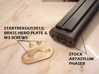 Star Trek  P2 Phaser  Greg Jein Look Handle Bottom Plate Kit  Plate   Screws