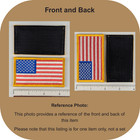 American Flag Patch - Full Color Tactical Patch Hook Fastener Gold Border 3 25x2