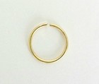 Nose Hoop Ring Tiny Thin 14k Gold Filled 24 Gauge 6mm 7mm 8mm 9mm 10mm 24g