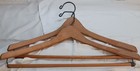Vintage Wooden Wishbone Suit Hangers-ralph Lauren-batts-eagle Clothes-lot Of 5 