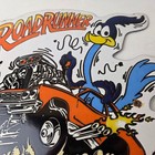 Vintage Rat Fink Porcelain Sign - Plymouth Road Runner Hot Rod Gas Pump Sign