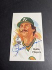 Signed Rollie Fingers  Athletics  12th No 212 Perez Postcard 01250   Sid