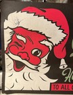 Vintage 1940   s Merry Christmas Cardboard Department Store Sign Great Graphics