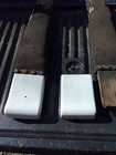 Antique Vintage Koken  Barber Chair Arm Rests Cast Iron And Enamel Ends Parts