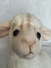 Hansa White Cream Sheep Plush Stuffed Animal Curly Posable Realistic 11   easter