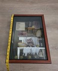 Tennis Shadow Box Display Frame W  Mini Rackets  Tennis Balls   Photos Brown