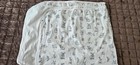 Burrow   Be Organic Bunny Rabbit Baby Blanket Cream Reversible