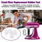 5 Pack Mixer Rubber Feet Compatible With Kitchenaid 4161530 Ksm90 K45ss Ksm75