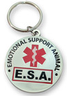 Emotional Support Animal Esa Dog Metal Collar Tag  ada Cards   All Access Canine