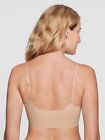 True   Co  Women True Body Scoop Neck Bra Nude Removable Pads Adjustable Medium