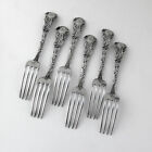 Versailles 6 Dinner Forks Set Gorham Sterling Silver 1888 Mono Fkl