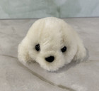 Russ Berrie White Baby Seal Pup Plush Stuffed Animal Mini Tiny Vintage Toy 4 