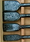 Ubr Custom Handmade Damascus Steel Set Of Chisel Beautiful Mokume Set  