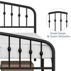 Twin full queen Bed Frames Metal Platform Bed With Arched Headboard footboard